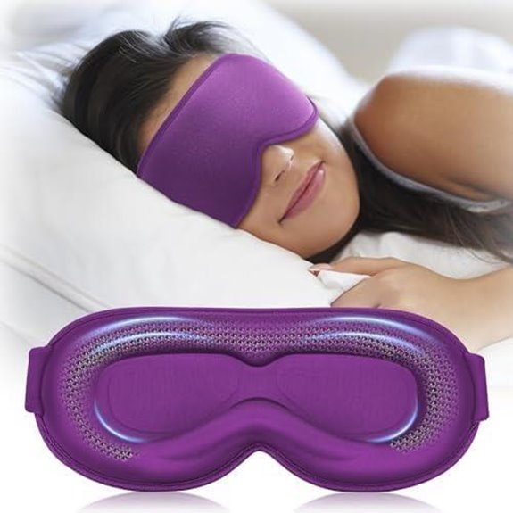 Weighted Sleep Mask with 3D Contoured Design