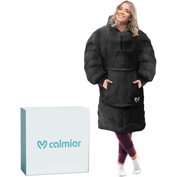 Calmier Weighted Hoodie Blanket for Adults
