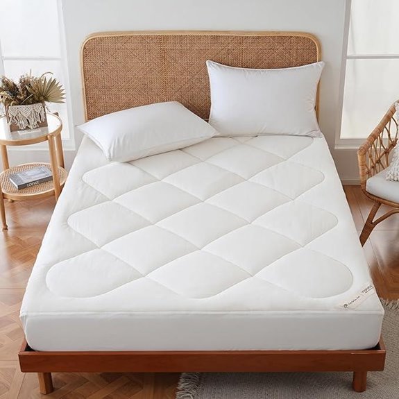 YOUR MOON Wool Mattress Topper Queen with Deep Pocket