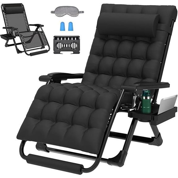 ZenPetio XXL Zero Gravity Recliner with Footrest