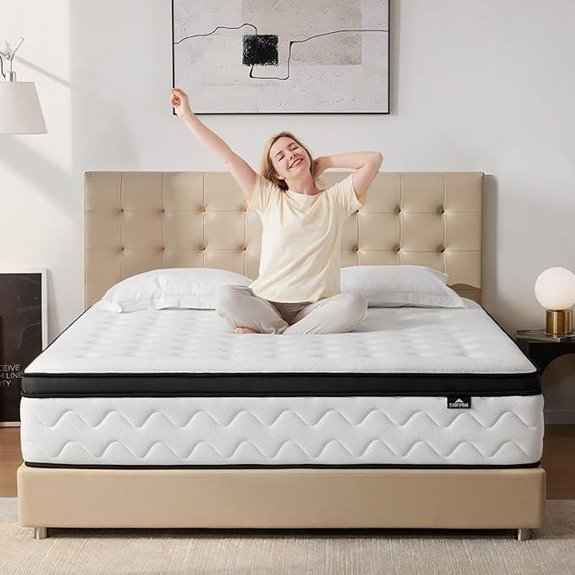 Queen Hybrid Mattress with Zoned Springs & Memory Foam